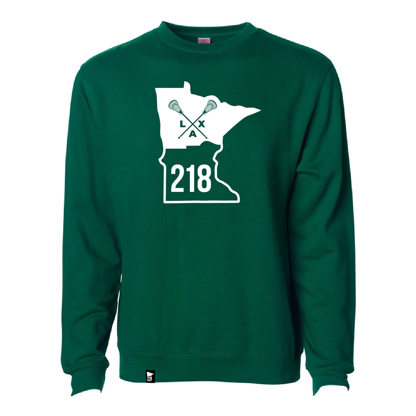 218 Lax Unisex Midweight Crewneck Sweatshirt