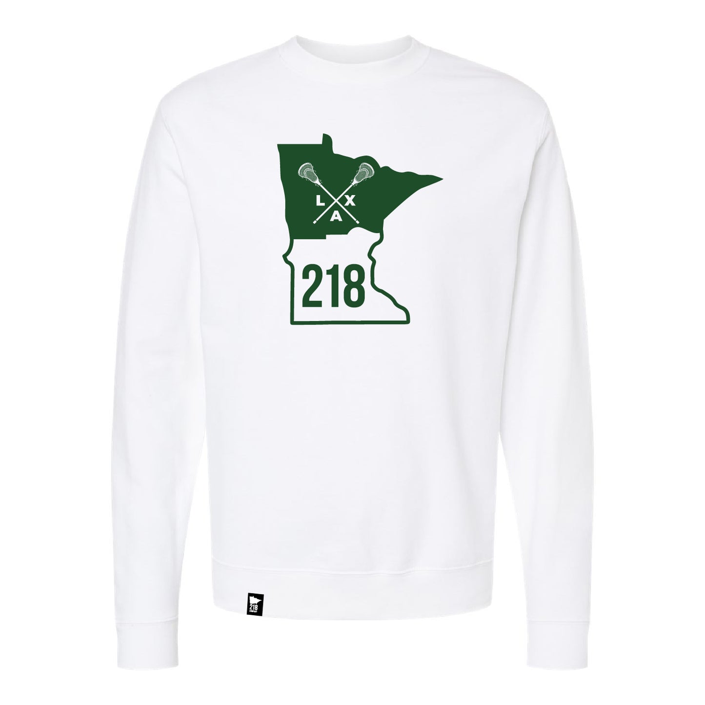 218 Lax Unisex Midweight Crewneck Sweatshirt