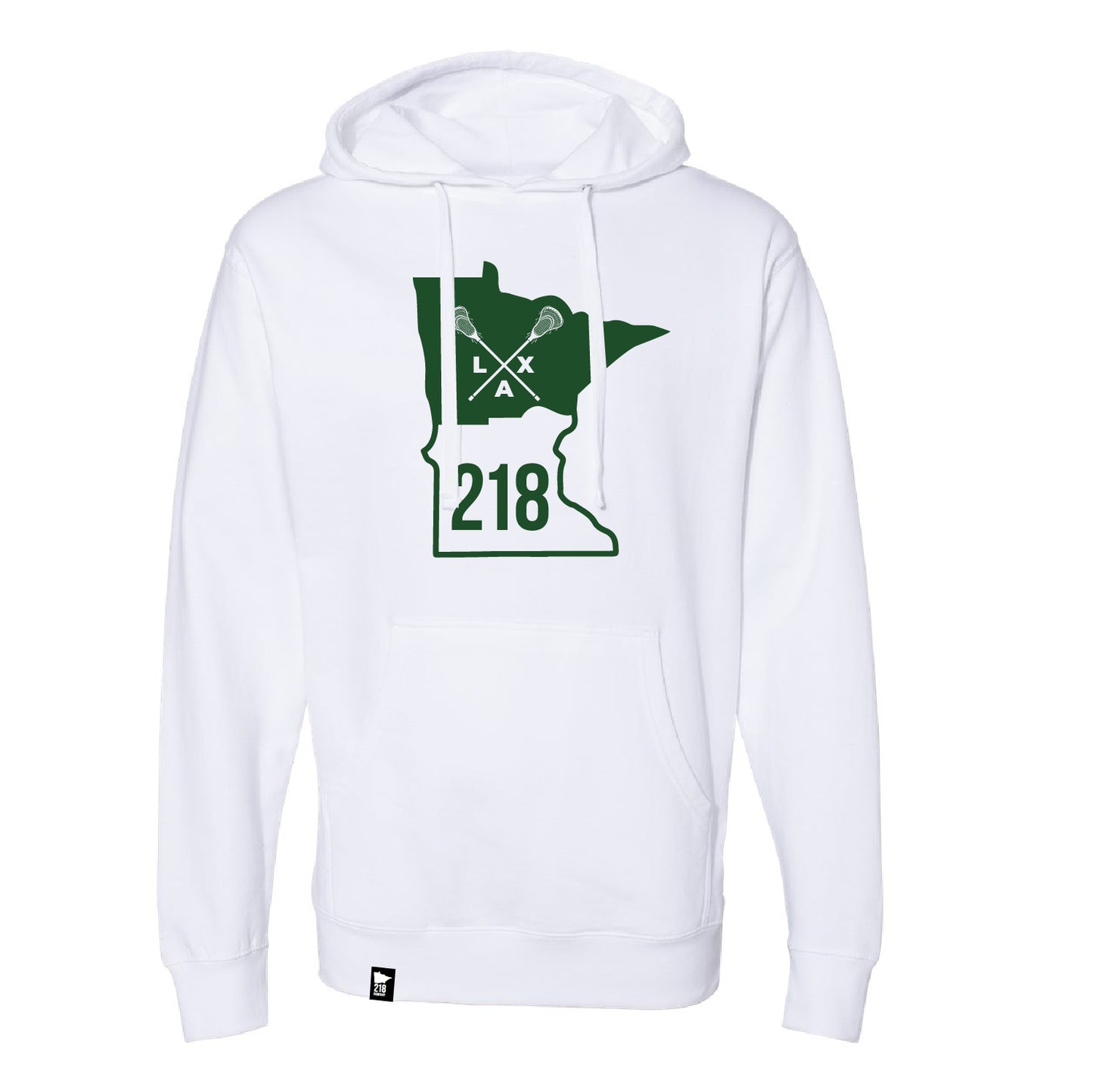 218 Lax Unisex Midweight Hooded Sweatshirt