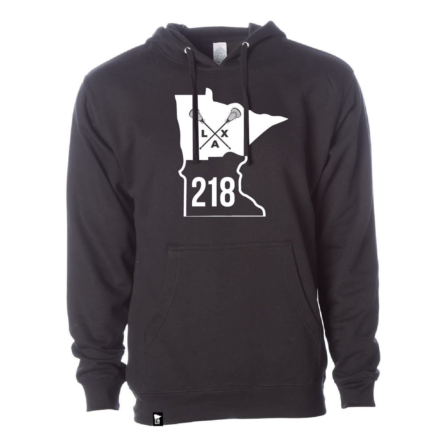 218 Lax Unisex Midweight Hooded Sweatshirt