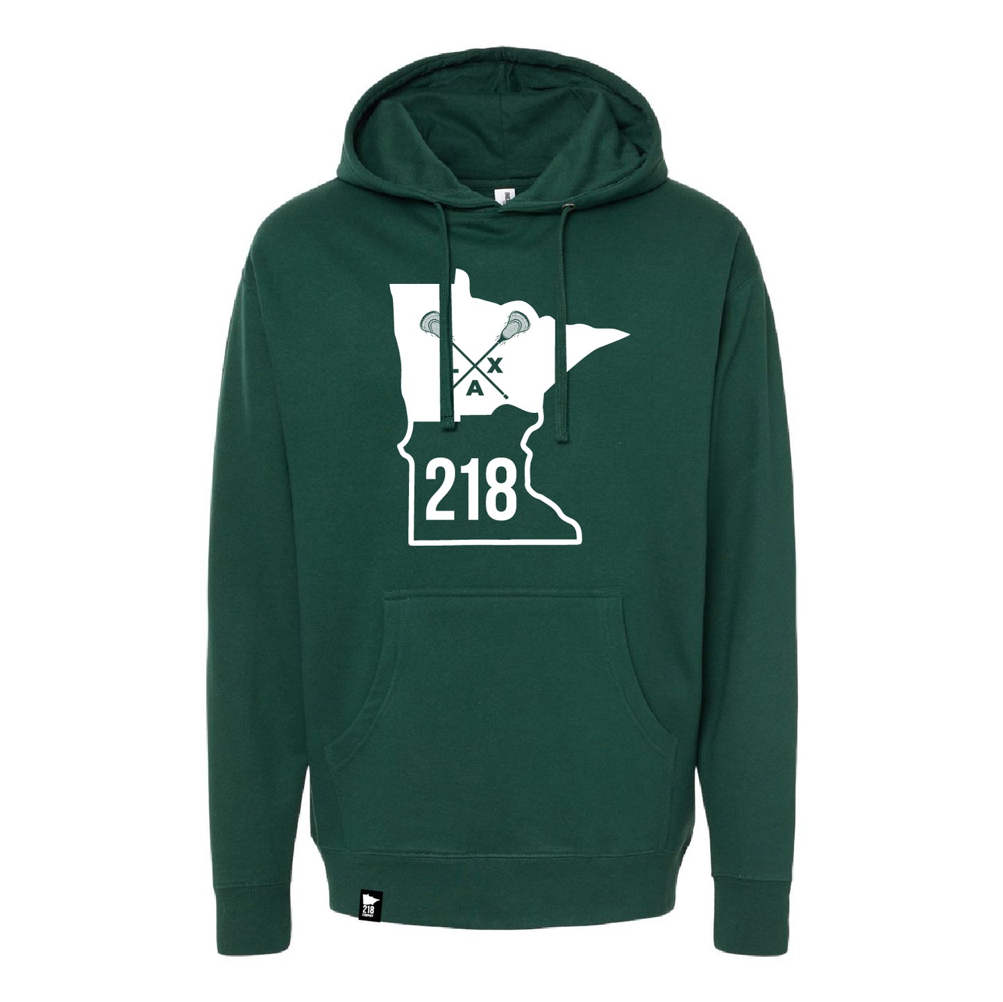 218 Lax Unisex Midweight Hooded Sweatshirt