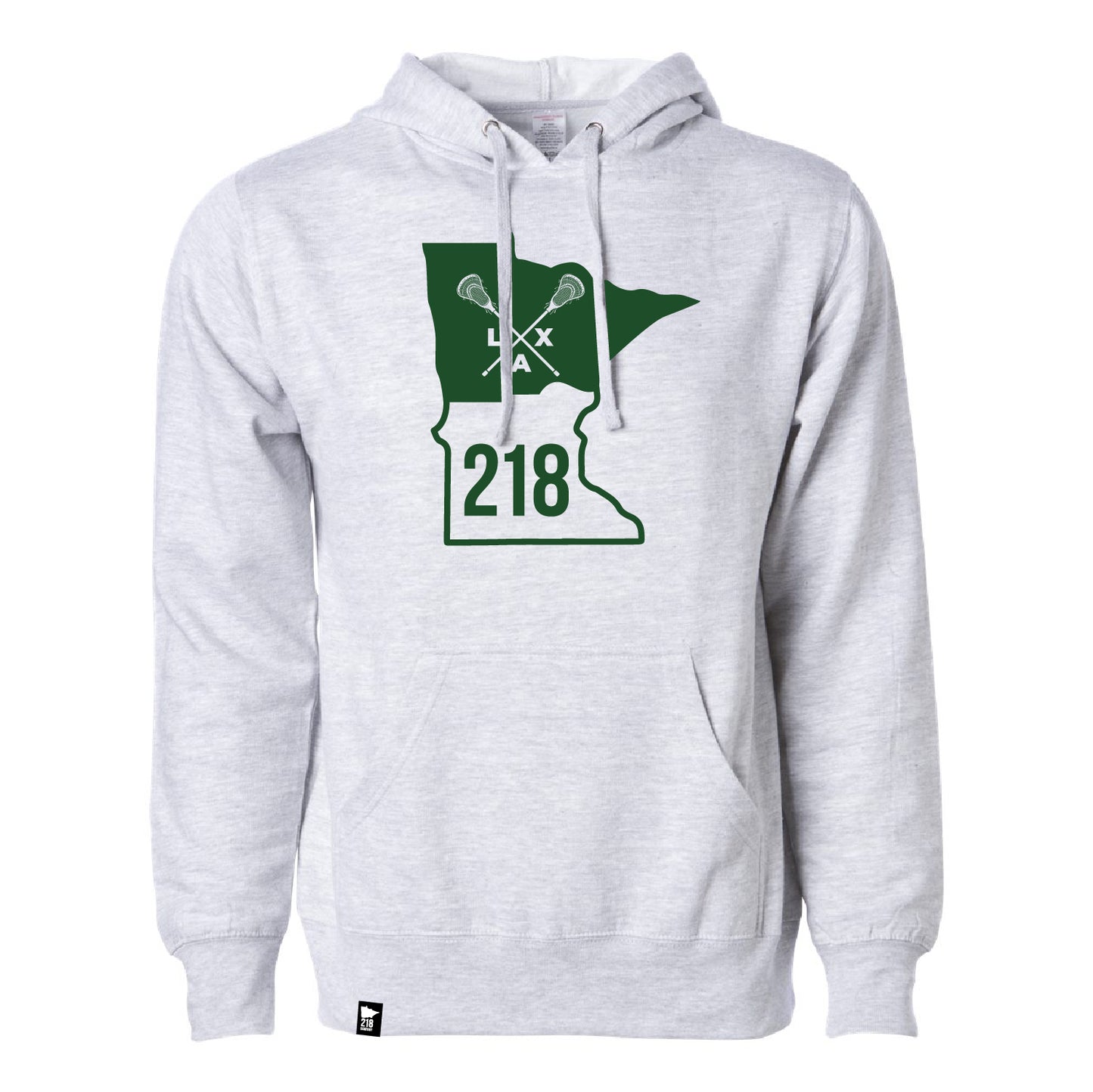 218 Lax Unisex Midweight Hooded Sweatshirt