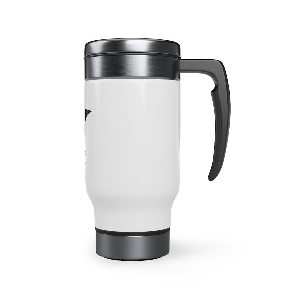 218 Hockey Stainless Steel Travel Mug with Handle, 14oz