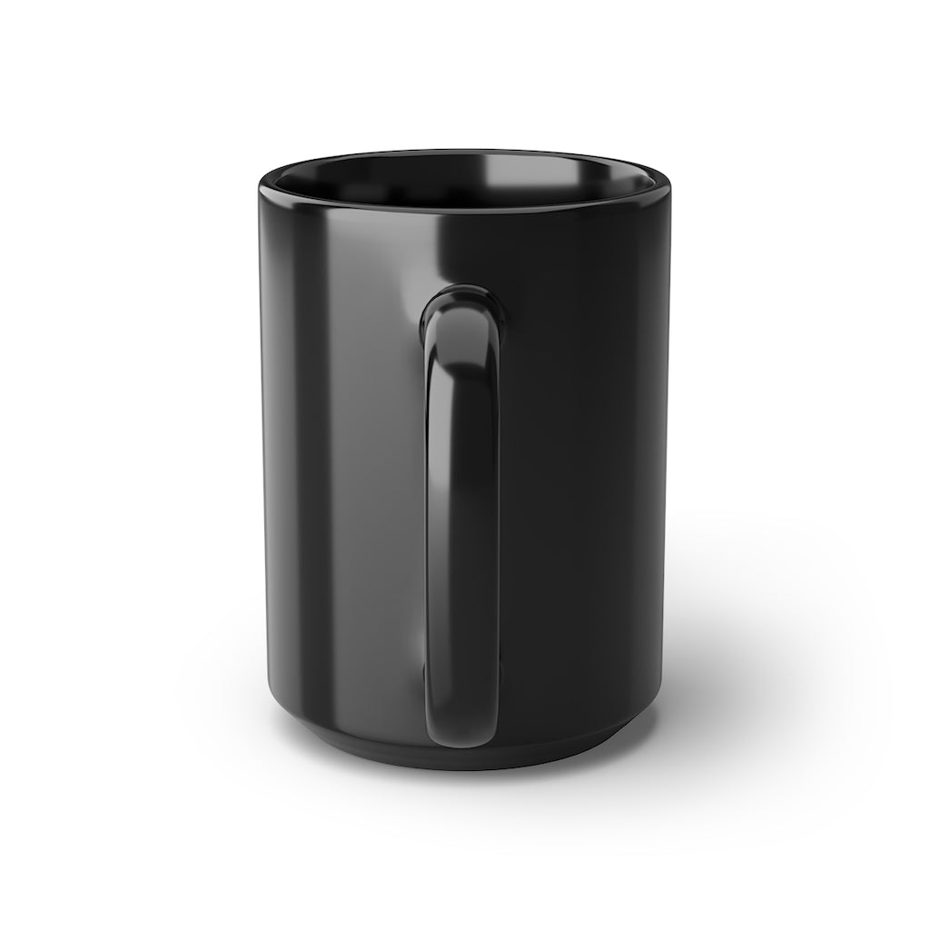 218 Hockey Black Mug, 15oz