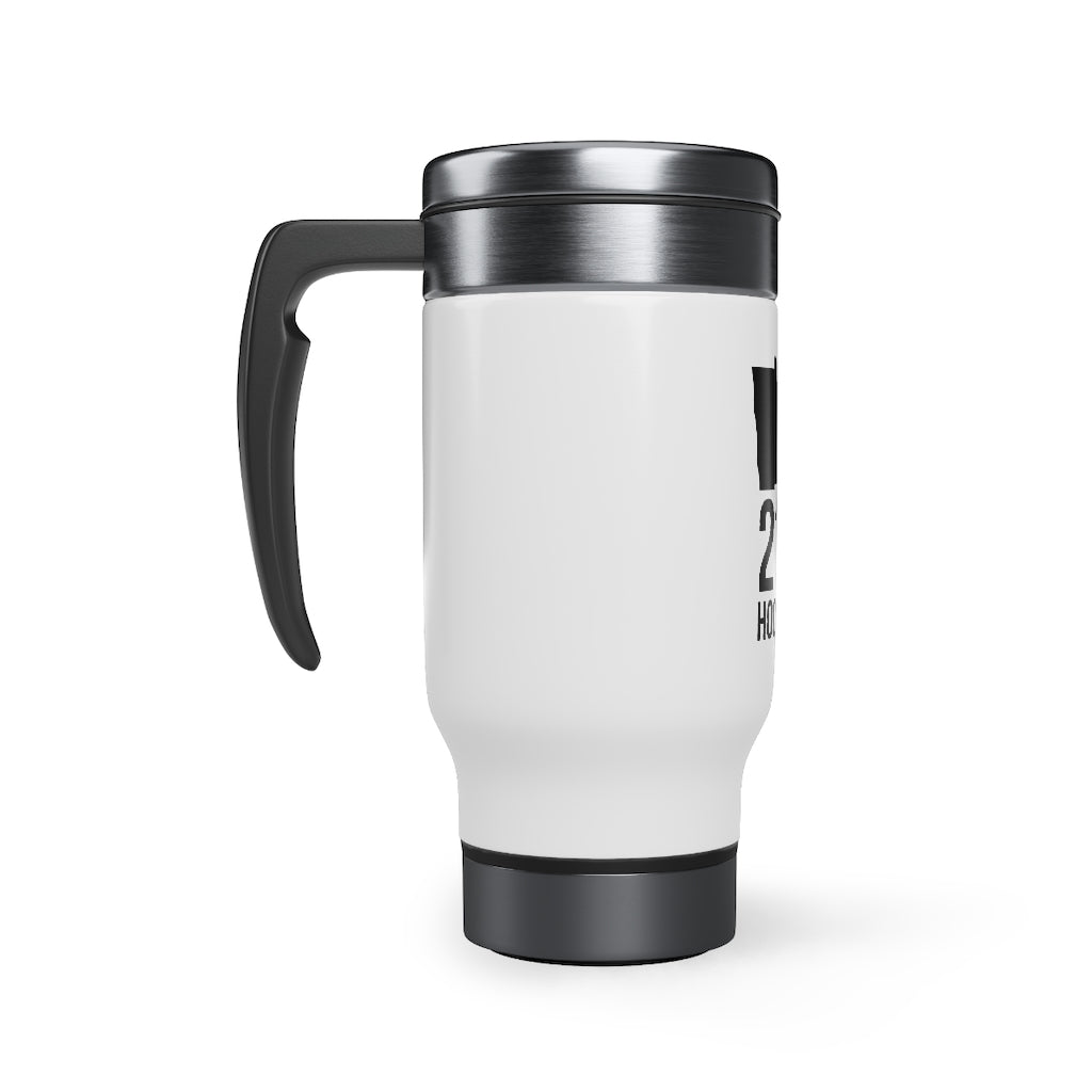 218 Hockey Stainless Steel Travel Mug with Handle, 14oz